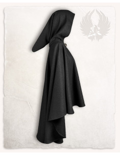 Capa corta mujer Kim en lana - Gris 2