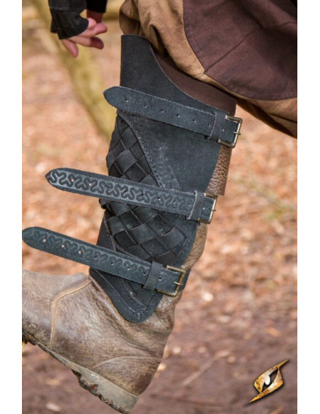 Ranger's Greaves van zwart suède