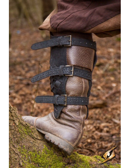 Ranger's Greaves van zwart suède