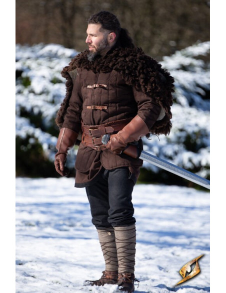 Pantalones mezcla de lana patrón de...