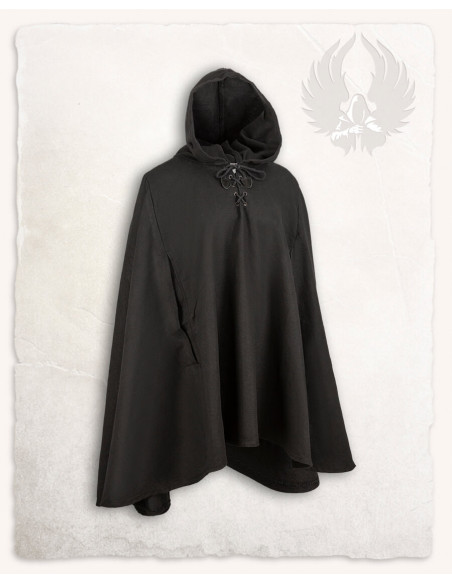 Capa medieval, tipo cuervo, en lona -...