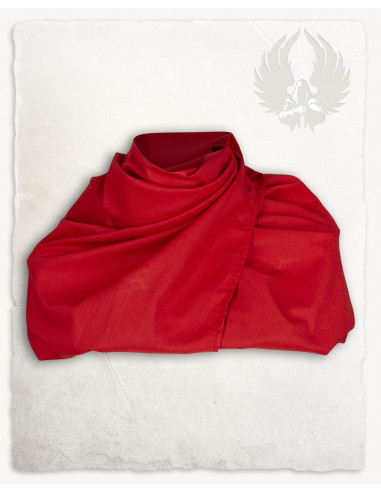 Bondetørklæde model Emil, rød farve