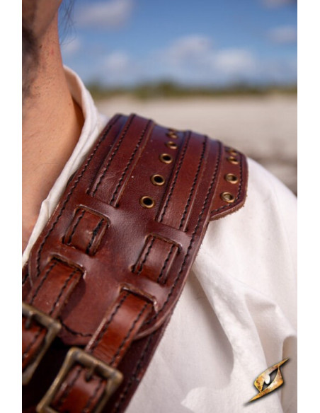 Brun læder Pirate Adventurer skulderrem