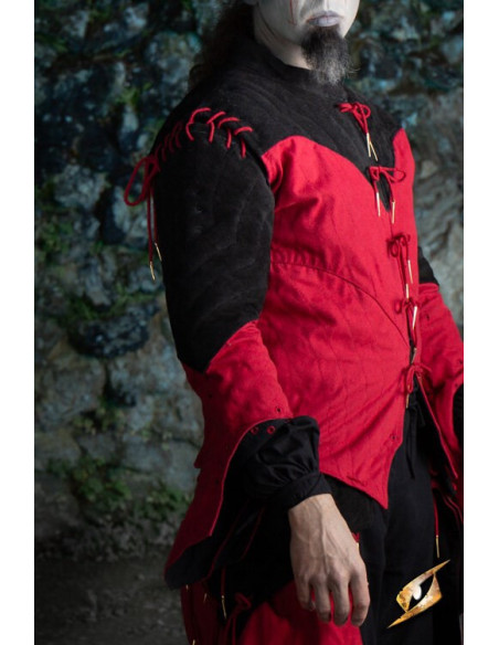 Night Charm Dark Elf Kostume (rød-sort) Night Charm Dark Elf Kostume (rød-sort)