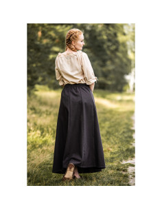 Falda medieval mujer Smilla, marrón oscuro 2