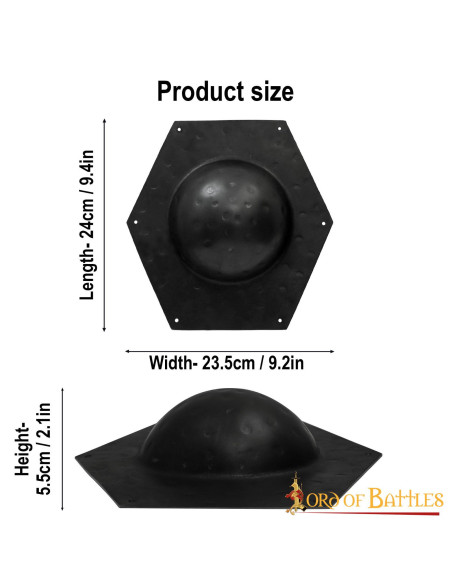 Umbo hexagonal para escudo romano en...