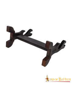 Expositor de sobremesa para 2 katanas, espadas o hachas 2