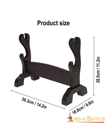Tafeldisplay voor 2 katana's,...
