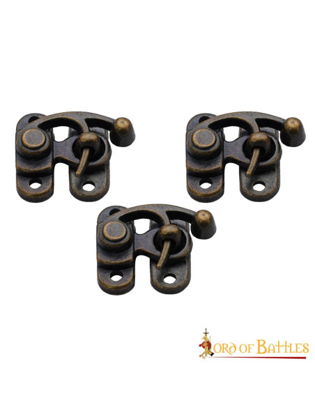 Set mit 3 kleinen Haspeln aus Messing