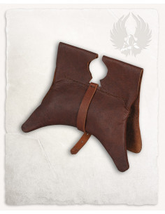 Bolso, tipo riñonera, medieval Calvert en marrón (20x25 cm.)