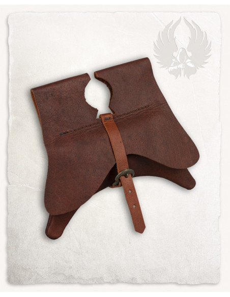 Bolso, tipo riñonera, medieval...
