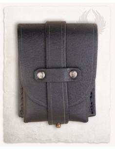 Middelalderlig Geralt fanny pack taske i brun (12x9 cm.) 2
