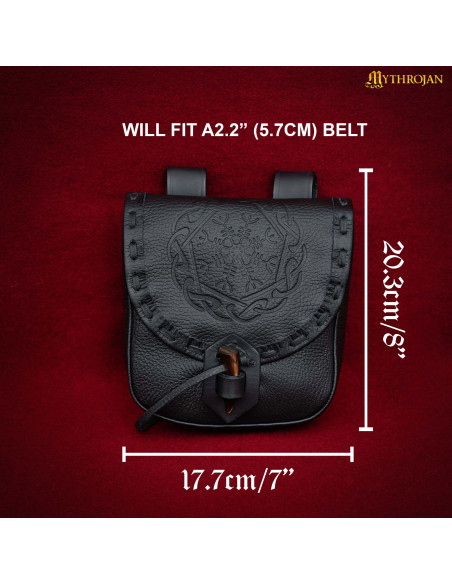 Bolsa nórdica repujada símbolo...