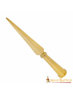Massief messing Romeinse speerpunt (33 cm.)