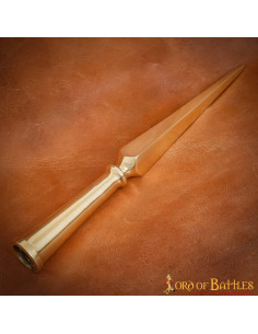 Massief messing Romeinse speerpunt (33 cm.) 2