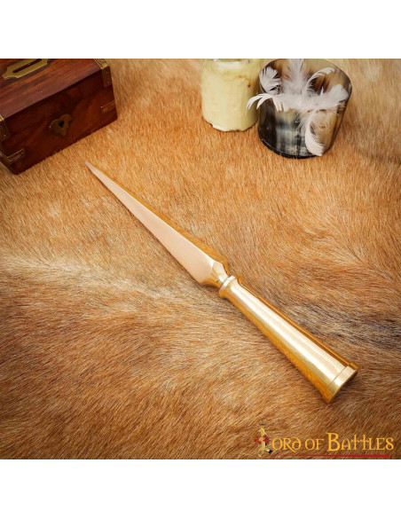 Romersk spydspids af massiv messing...