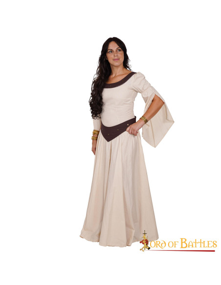 Vestido Medieval Algodón Ligero,...