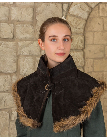 Nimue middeleeuwse halsband in suède...