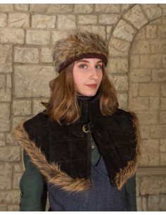 Gorjal medieval Nimue en ante - Negro 2