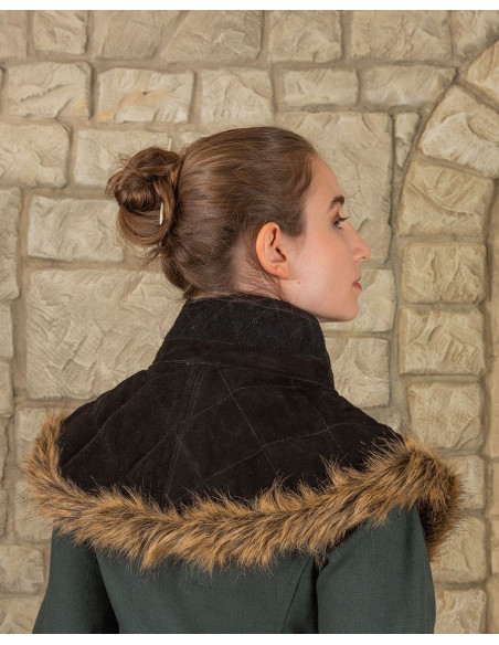 Gorjal medieval Nimue en ante - Negro Gorjal medieval Nimue en ante - Negro