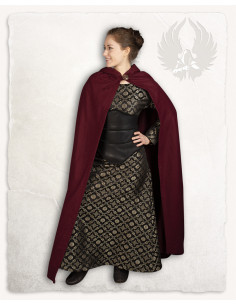 Corpiño medieval Escarlata - Negro 2
