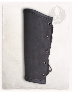 Vintage Borg Leren Armbanden - Zwart 2