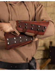 Erend Vintage-Lederarmbänder – Braun
