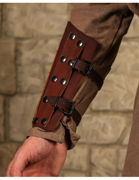 Erend vintage læderarmbånd - Brun