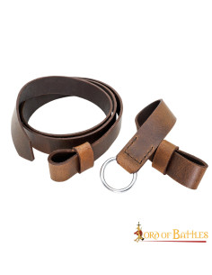 Brauner Schwertgürtel aus Leder