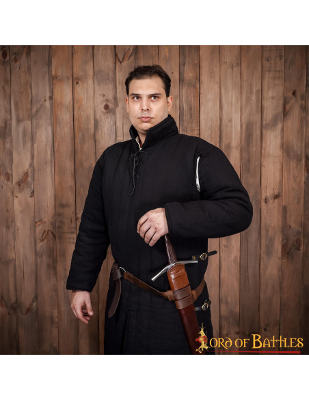 Cinturón para espada de cuero marrón