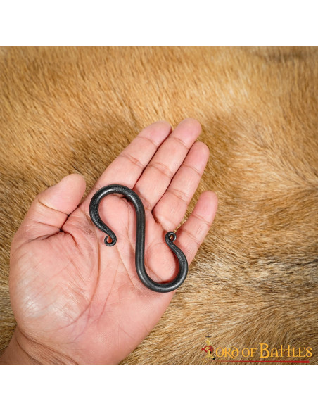 Sæt med 5 smedejerns S kroge