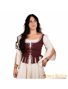 Middelalderpige Adalyn Bomuldsbodice