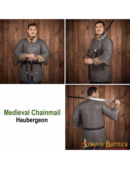 Langärmliges Kettenhemd mit flachen,...