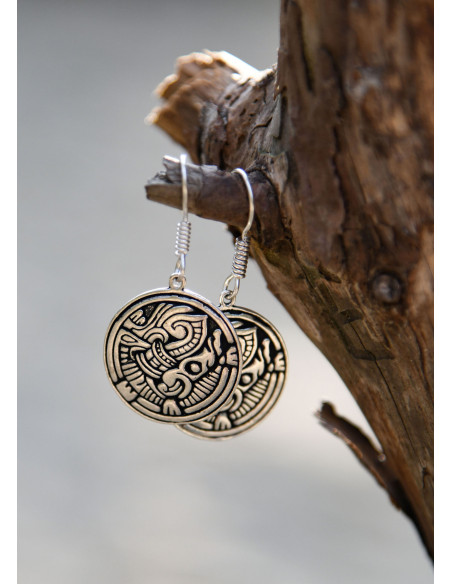 Vikinge øreringe i sølv messing