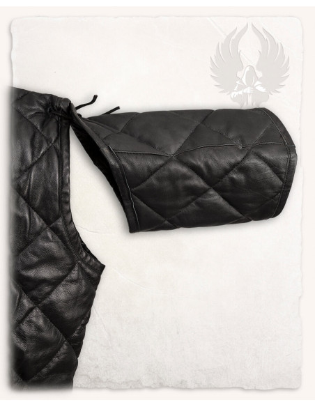 Haldur Medieval Gambeson i sort