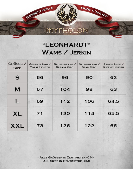 Mittelalterliche Leonhardt-Weste, 17.... Mittelalterliche Leonhardt-Weste, 17....