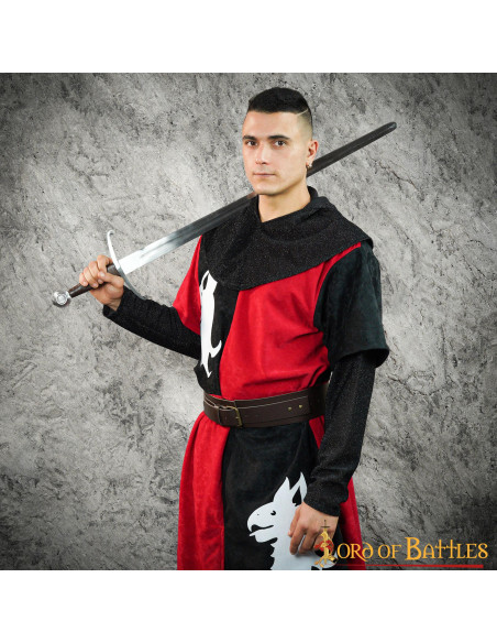 Tabardo medieval cuartelado...