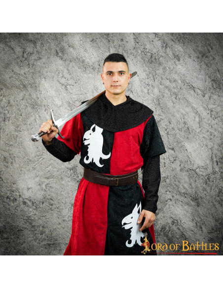 Tabardo medieval cuartelado...