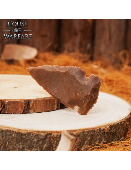 Neolitisk siles pilespids (6,6 cm.)