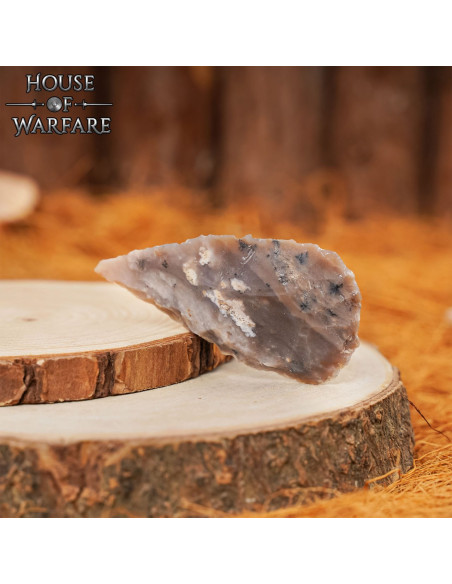 Donkerbruin vuurstenen pijlpunt (7,6...