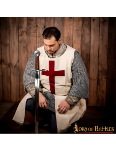 Tabardo Caballeros Templarios con cruz cristiana