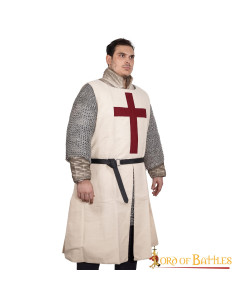 Tabardo Caballeros Templarios con cruz cristiana 2