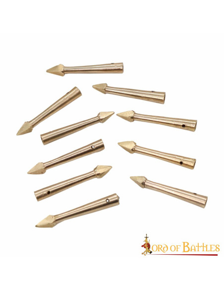 Set van 10 massief koperen...