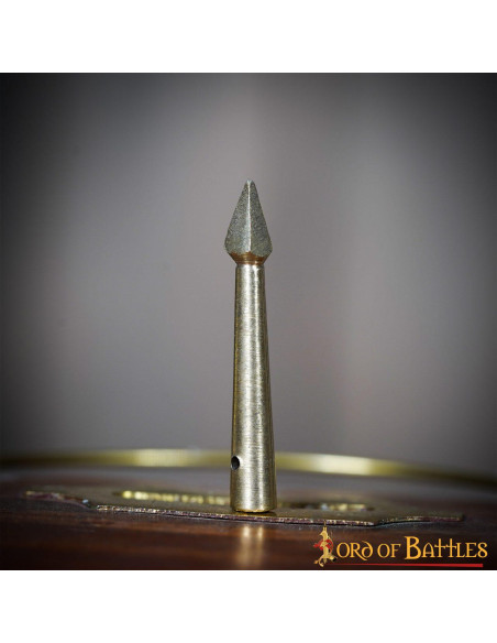 Sæt med 10 klamper af massiv messing...