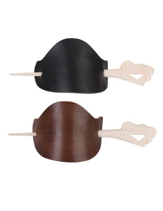 Pasador vikingo con alfiler de hueso - Negro 2
