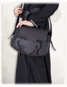 Bolso bandolera Meera en negro (33x20 cm.) 2