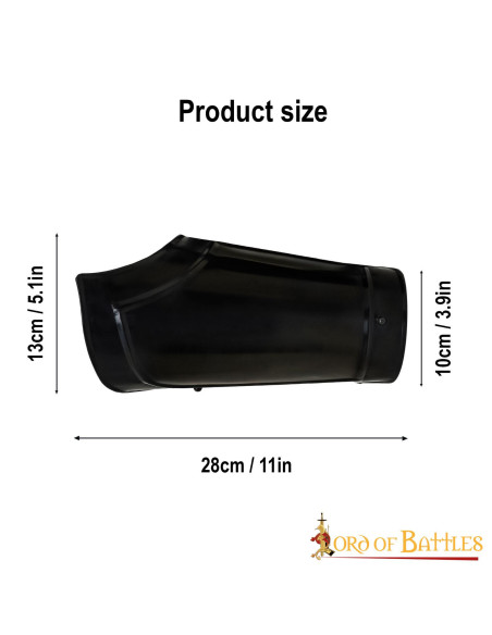 Middeleeuwse Fantasy Bracers, zwart...