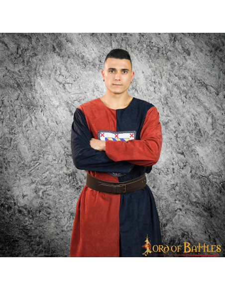 Middeleeuws tabard tweekleurig...