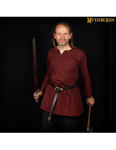 Túnica marrón medieval para niños modelo Raider 2