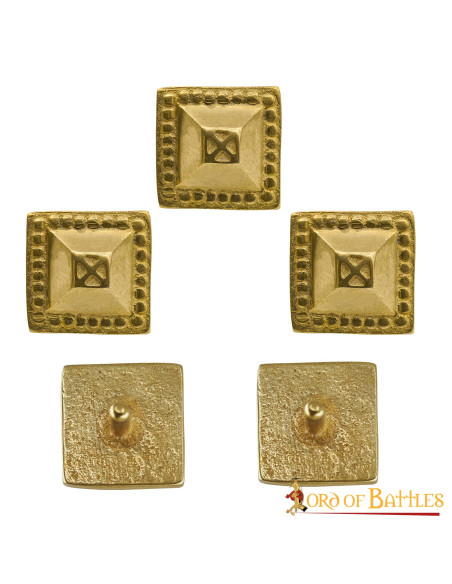 Set van 5 decoratieve messing...